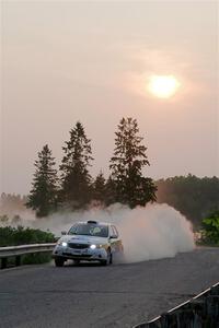Sam Jacques / Trevor LaCombe Subaru Impreza on SS6, Camp 3 South.