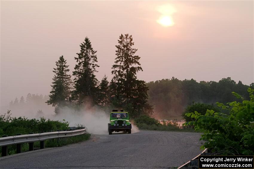 Mike Purzycki / Matt Wernette Jeep Scrambler on SS6, Camp 3 South.