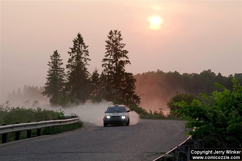 Dexter Clark / Jon McCallie Nissan Sentra SE-R on SS6, Camp 3 South.