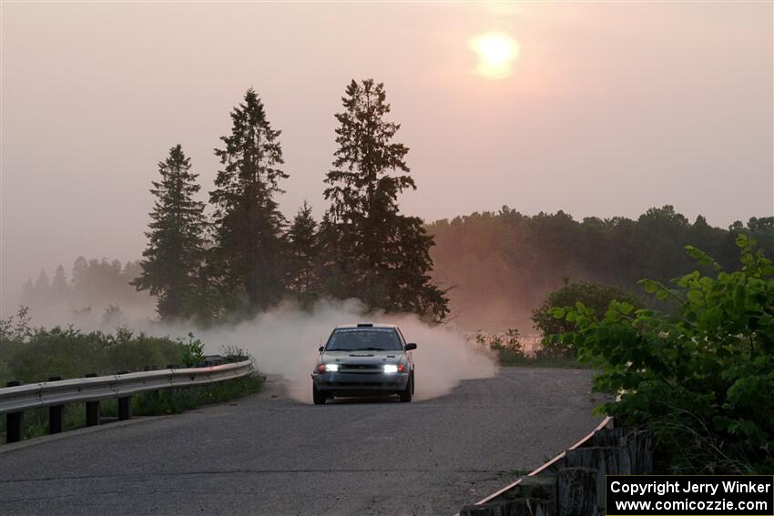 Dexter Clark / Jon McCallie Nissan Sentra SE-R on SS6, Camp 3 South.
