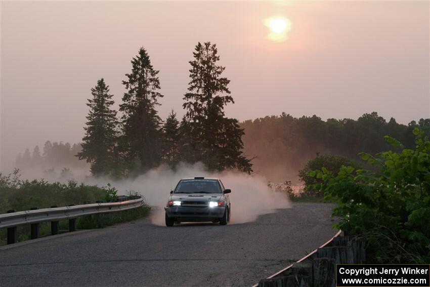 Dexter Clark / Jon McCallie Nissan Sentra SE-R on SS6, Camp 3 South.