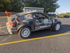 Bret Hunter / Stefan Trajkov Honda CRX at Thursday evening's parc expose.