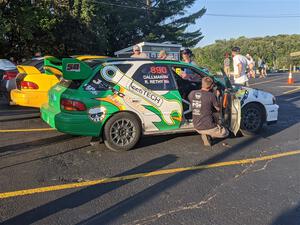 Ryan Rethy / James Dallman Subaru Impreza Wagon at Thursday evening's parc expose.