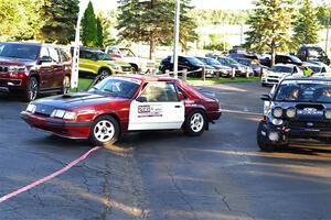 Neil CarlinSchauer / Tim Kohlmann Ford Mustang SVO and John Farrow / Michael Farrow Subaru WRX at Thursday evening's parc expose