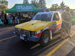 Scott Parrott / Shawn Silewski Chevy S-10 at Thursday evening's parc expose.