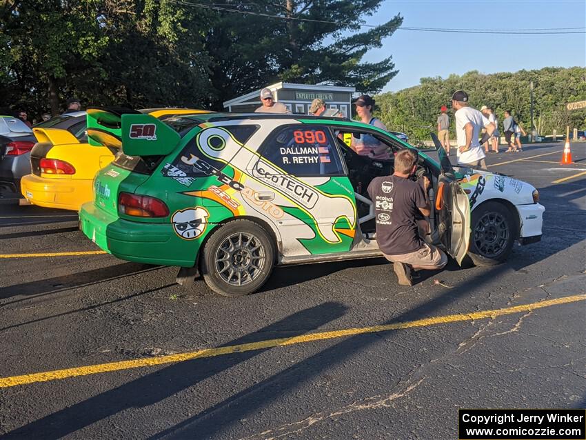 Ryan Rethy / James Dallman Subaru Impreza Wagon at Thursday evening's parc expose.