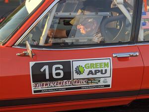 Mike Hurst / Michel Hoche-Mong Ford Capri  at Thursday evening's parc expose.
