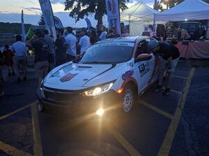 Chris Sladek / John Sharps Honda Civic Type R at Thursday evening's parc expose.