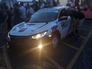 Chris Sladek / John Sharps Honda Civic Type R at Thursday evening's parc expose.