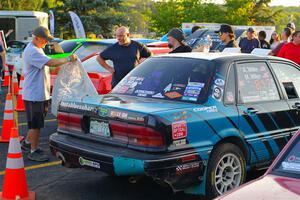 Michael Miller / Angelica Miller Mitsubishi Galant VR-4 at Thursday evening's parc expose.