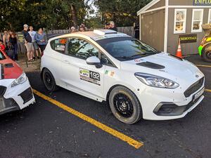 Javier Olivares / K.J. Miller Ford Fiesta at Thursday evening's parc expose.