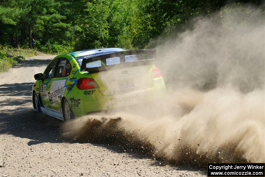 Rob Sanders / Ashley Speare Subaru WRX STi on SS1, Thorpe Tower I.