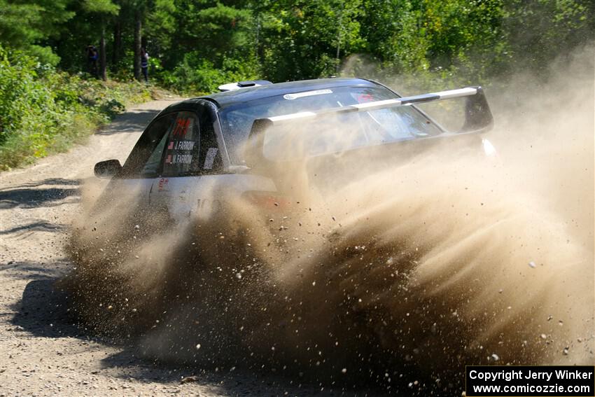 John Farrow / Michael Farrow Subaru WRX on SS1, Thorpe Tower I.