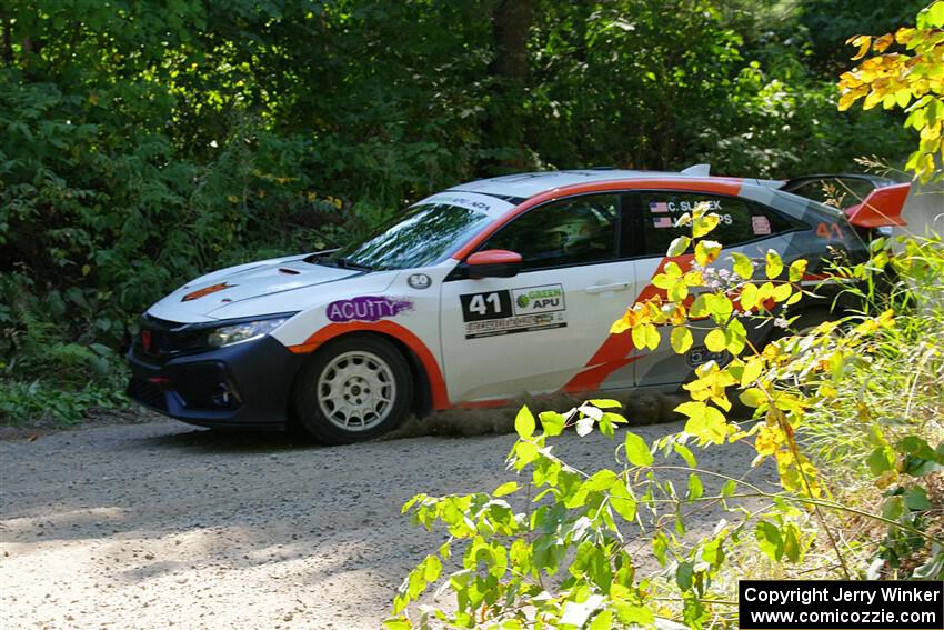 Chris Sladek / John Sharps Honda Civic Hatchback Sport on SS1, Thorpe Tower I.