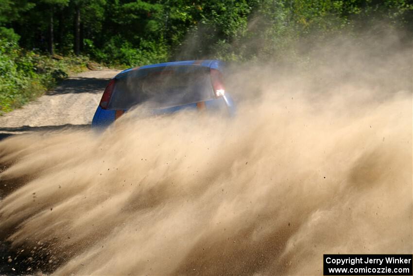 Chris Miller / Crystina Coats Ford Focus ZX3 on SS1, Thorpe Tower I.