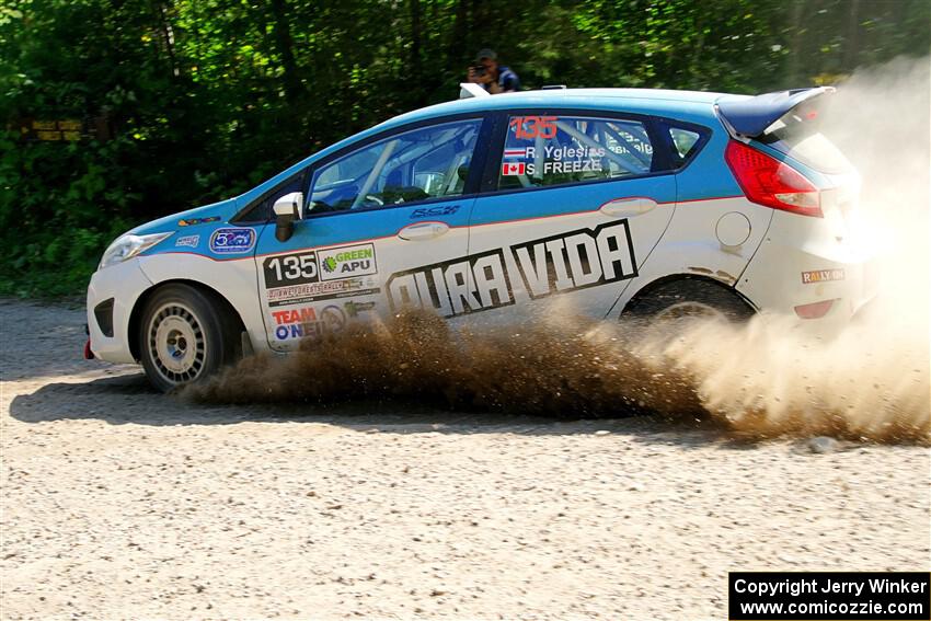 Roberto Yglesias / Sarah Freeze Ford Fiesta on SS2, Refuge I.