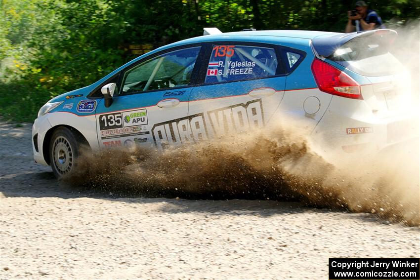 Roberto Yglesias / Sarah Freeze Ford Fiesta on SS2, Refuge I.
