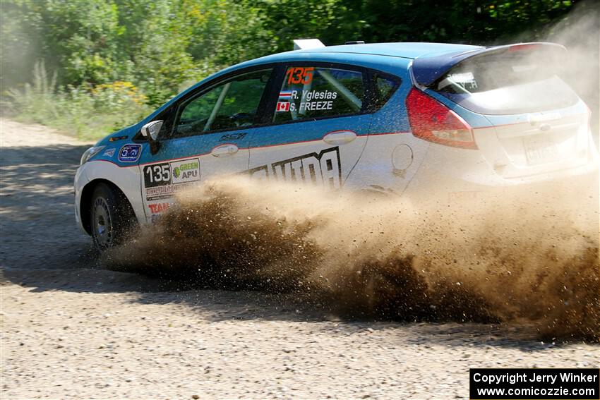 Roberto Yglesias / Sarah Freeze Ford Fiesta on SS2, Refuge I.
