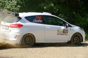 Javier Olivares / K.J. Miller Ford Fiesta Rally3 on SS2, Refuge I.