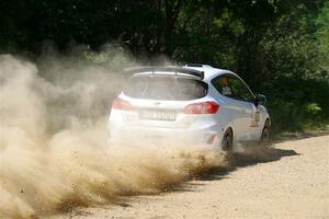 Javier Olivares / K.J. Miller Ford Fiesta Rally3 on SS2, Refuge I.