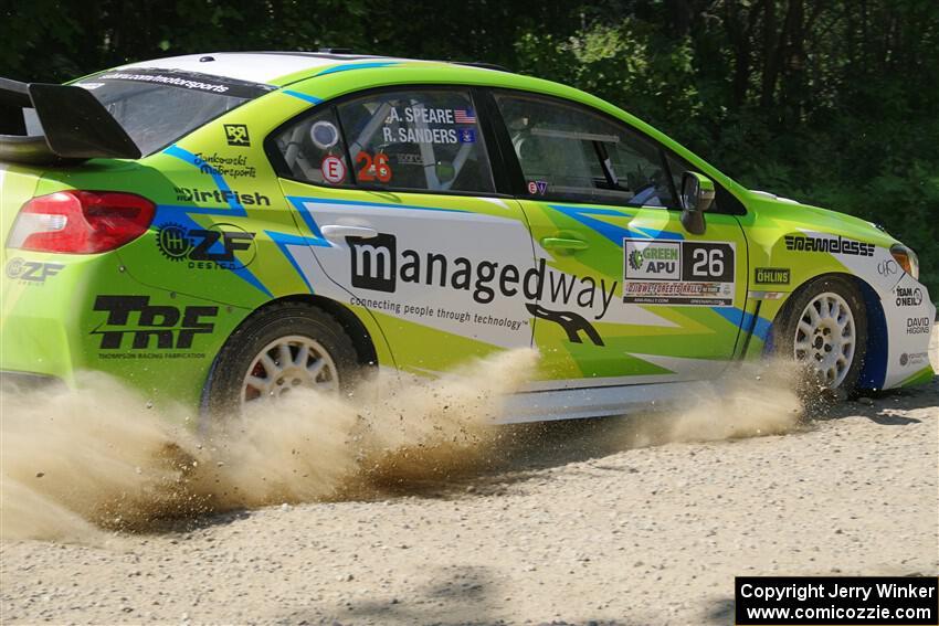 Rob Sanders / Ashley Speare Subaru WRX STi on SS2, Refuge I.