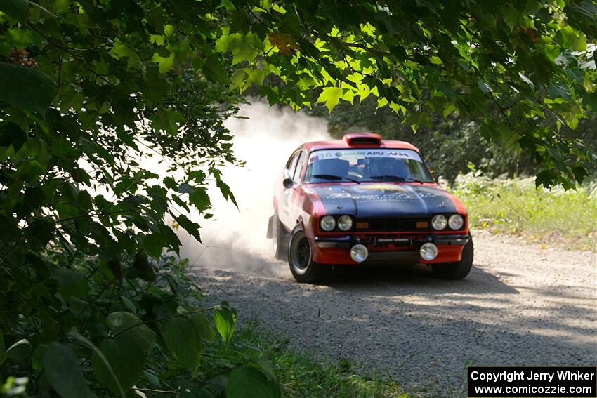 Mike Hurst / Michel Hoche-Mong Ford Capri on SS2, Refuge I.