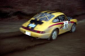 Bob Olson / Conrad Ketelsen drift their Porsche 911 through a sweeping left on SS1.