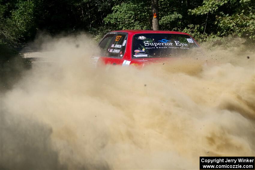 Levi Johnson / Griffin Johnson BMW 325e on SS2, Refuge I.