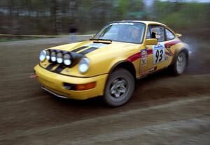 Bob Olson / Conrad Ketelsen drift their Porsche 911 through a 90-left on SS2.