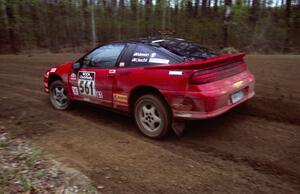 Adam Moren / Mark Utecht come out of a 90-left on SS2 in their Mitsubishi Eclipse GSX.