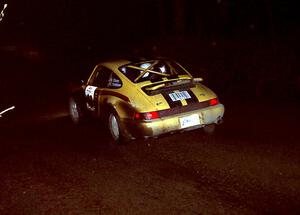 Bob Olson / Conrad Ketelsen at speed in their Porsche 911 at night. They DNF'ed late in the event.