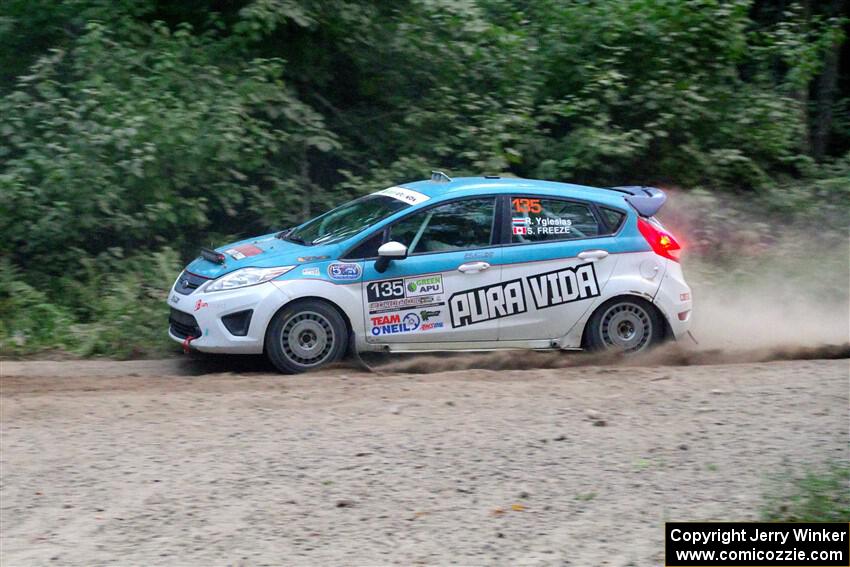 Roberto Yglesias / Sarah Freeze Ford Fiesta on SS7, Kabekona II.