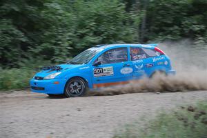 Chris Miller / Crystina Coats Ford Focus ZX3 on SS7, Kabekona II.