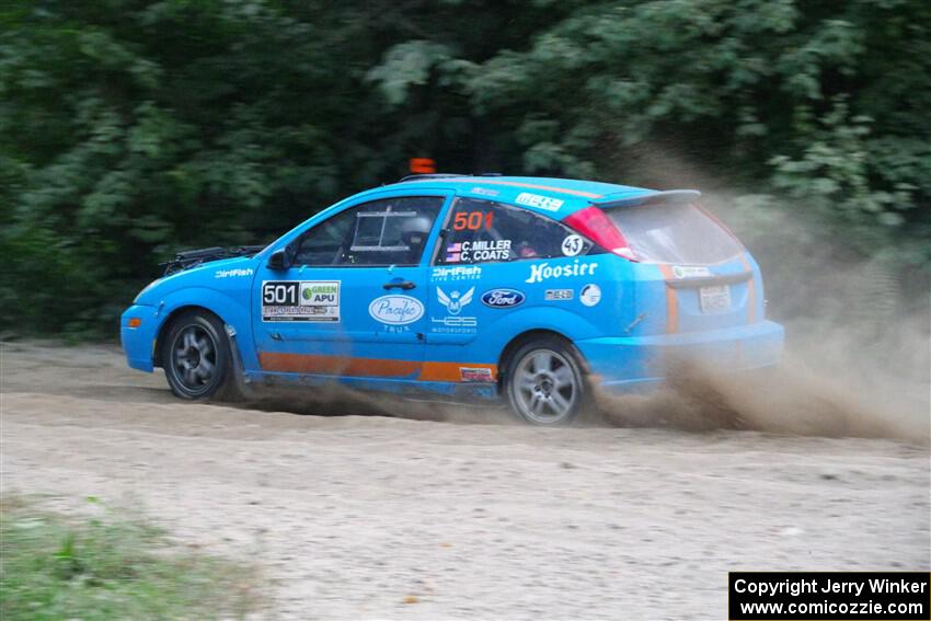 Chris Miller / Crystina Coats Ford Focus ZX3 on SS7, Kabekona II.