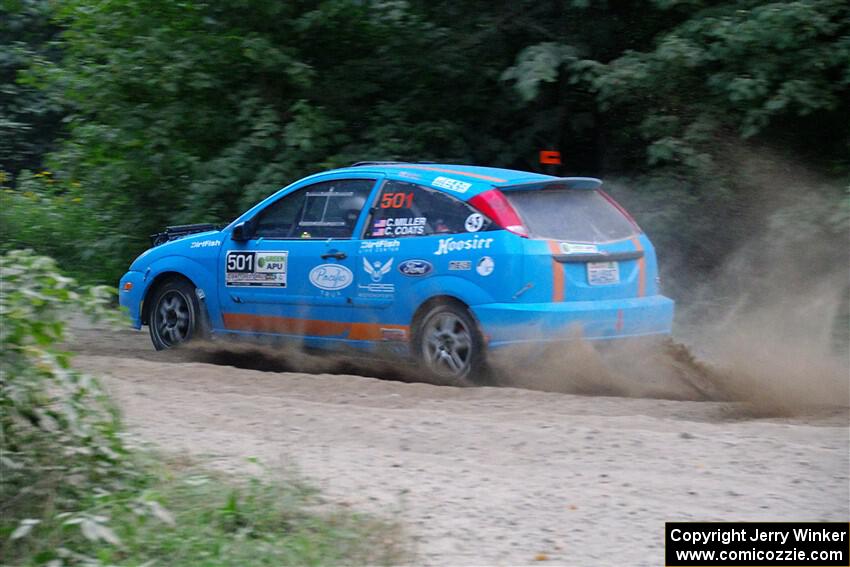 Chris Miller / Crystina Coats Ford Focus ZX3 on SS7, Kabekona II.