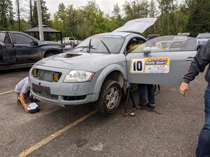 Adam VanDamme / Morgan Engle Audi TT before the event.