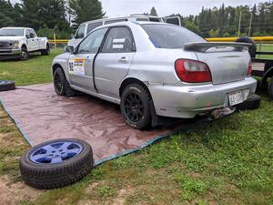 Noah Jacobson / Nathan Vance Subaru WRX before the event.