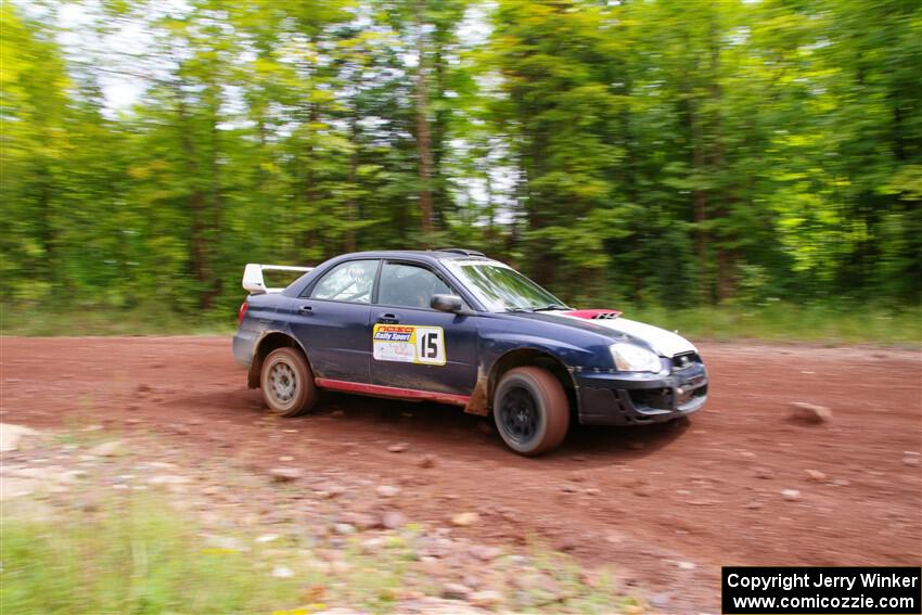 Mike Ryan / Dan Ryan Subaru Impreza 2.5RS on SS2, Norway South I.