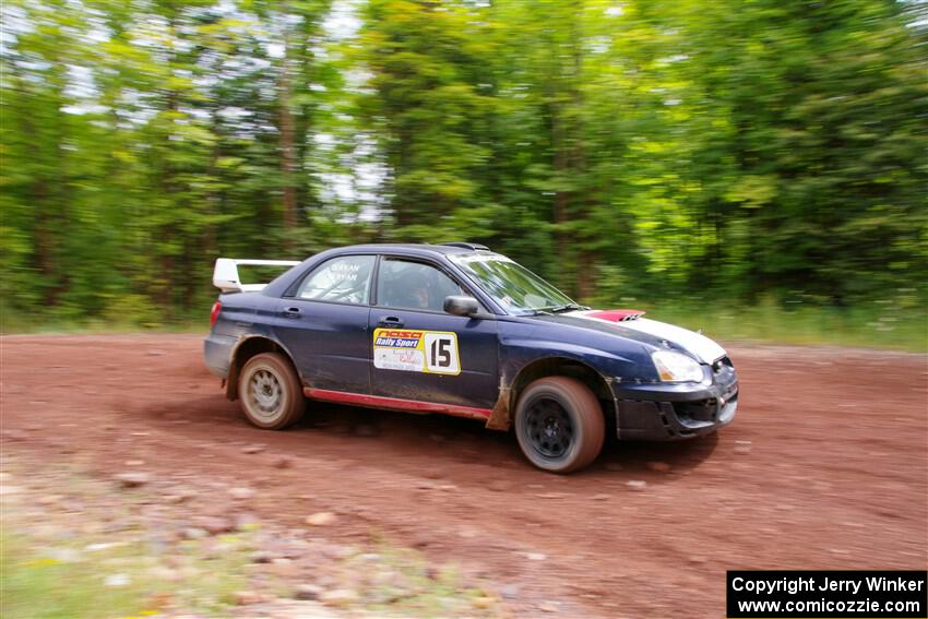 Mike Ryan / Dan Ryan Subaru Impreza 2.5RS on SS2, Norway South I.