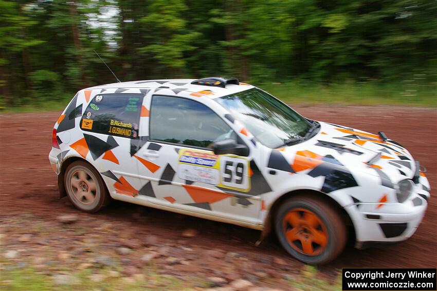John Gusmano / Blake Richards VW GTI on SS2, Norway South I.