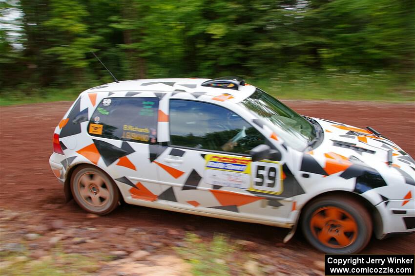 John Gusmano / Blake Richards VW GTI on SS2, Norway South I.