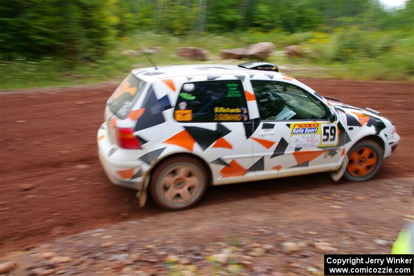 John Gusmano / Blake Richards VW GTI on SS2, Norway South I.