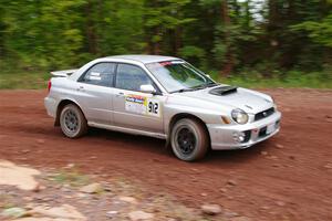 Noah Jacobson / Nathan Vance Subaru WRX on SS2, Norway South I.