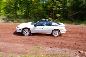 The '0' car, a Mitshibishi Exclipse GSX, on SS3, Norway North I.