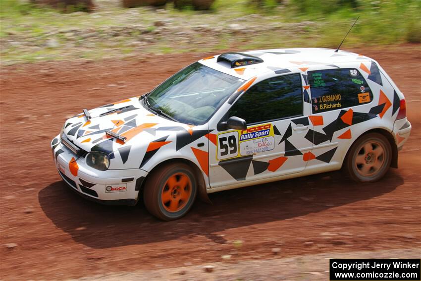 John Gusmano / Blake Richards VW GTI on SS3, Norway North I.