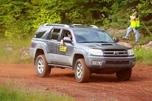 A Toyota 4Runner sweeps SS6, Norway South II.