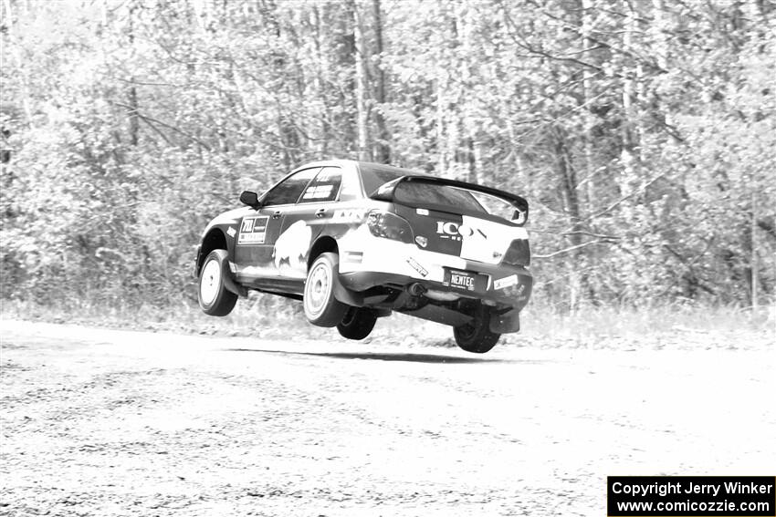 John Farrow / Michael Farrow Subaru WRX on SS1, Parkway I.