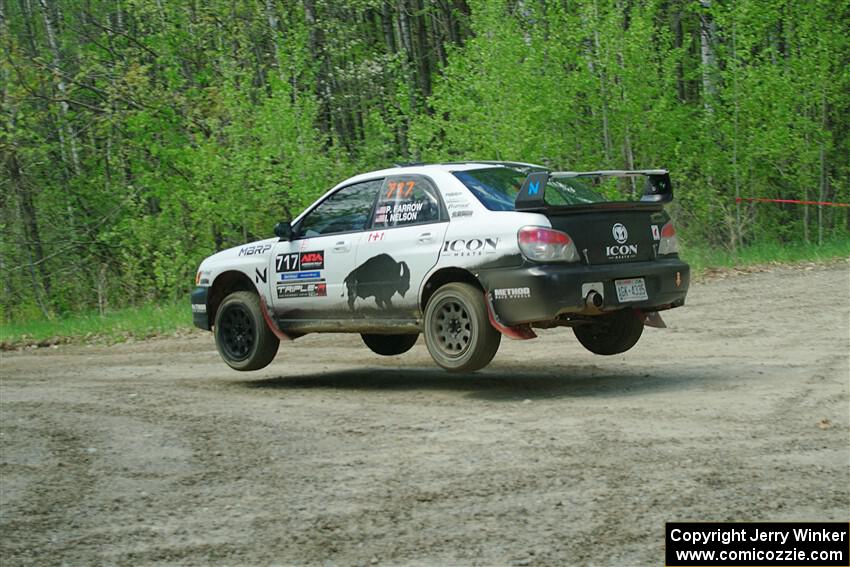 Peter Farrow / Ian Nelson Subaru WRX on SS1, Parkway I.