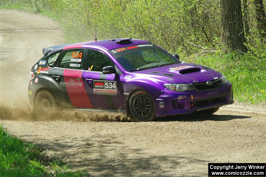 Silas Himes / Charlotte Himes Subaru WRX STi on SS2, Blue Trail I.