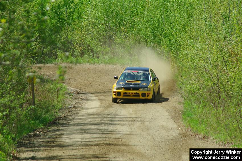 Steve Gingras / Katie Gingras Subaru Impreza on SS2, Blue Trail I.